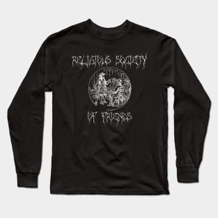 Quakers Religious Society of Friends Black Metal Long Sleeve T-Shirt